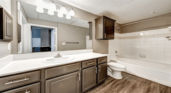 Oversized soaking bath tubs with ceramic tile surround*
